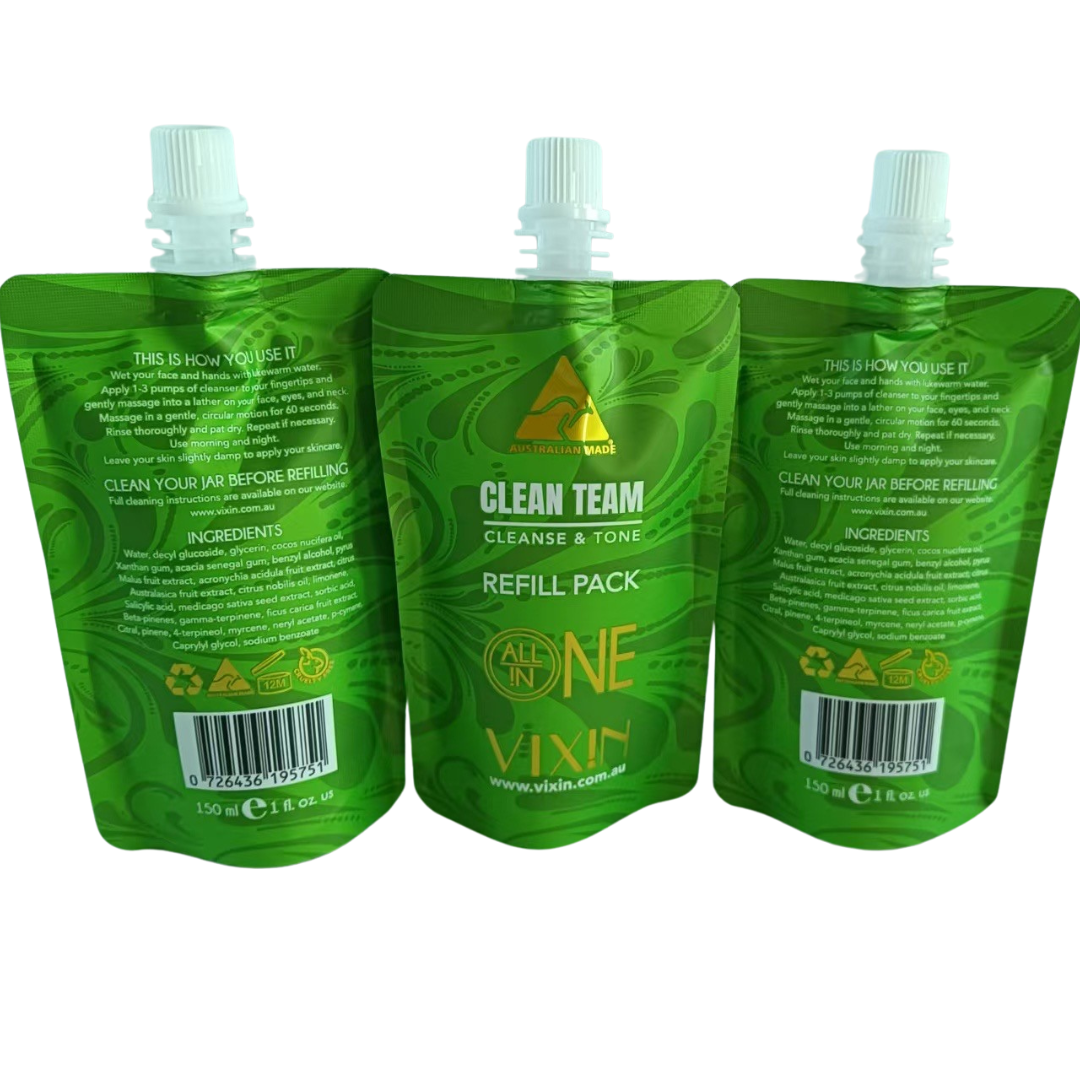 Refill Pouch - Clean Team All In One Cleanser & Toner 150mL ♻️